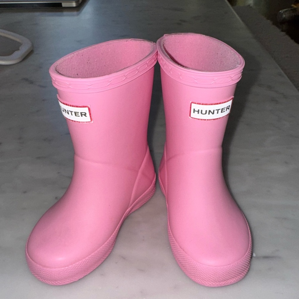 Hunter Toddler Pink Rain Boots - size 5